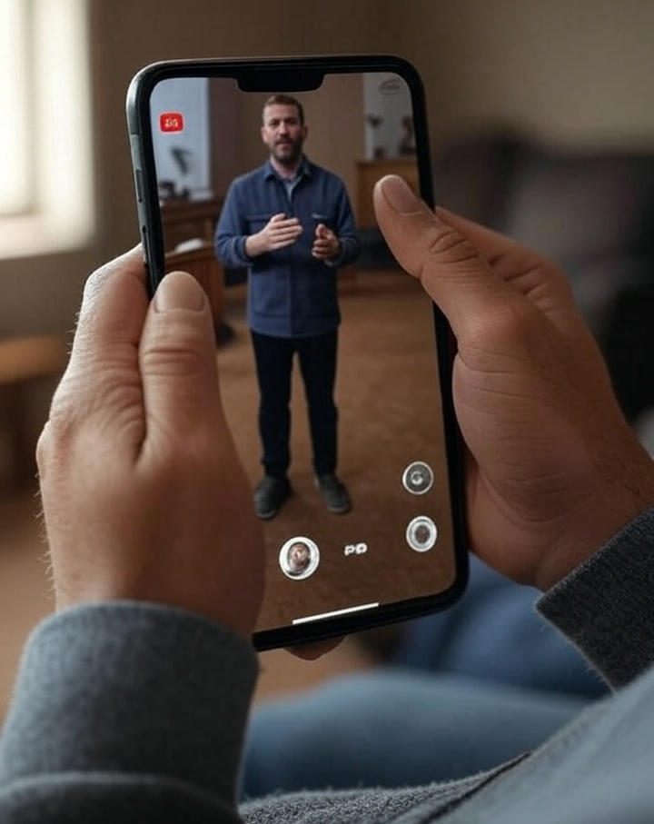 hearing sermon on smartphone